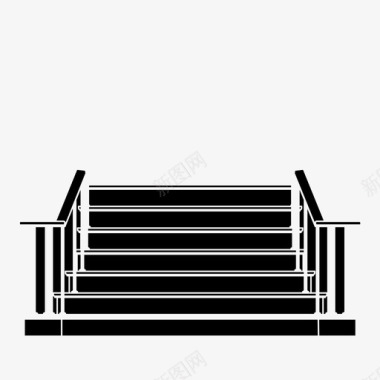 楼梯爬台阶图标图标