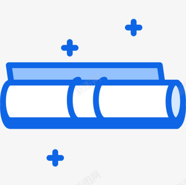 卷轴新闻16蓝色图标图标