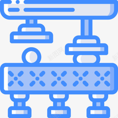 输送机输送机工业39蓝色图标图标