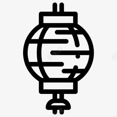 纸灯笼中国中文图标图标