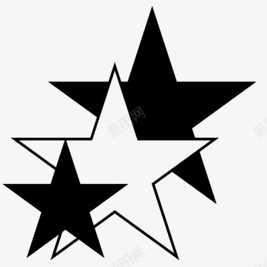庆典边框星星庆典几何图标图标