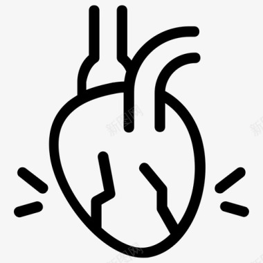 胸痛心脏病发作胸痛心脏病图标图标