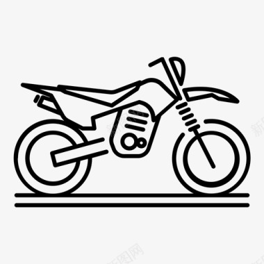 摩托车自行车摩托车越野车图标图标