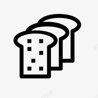 面包面包房厨师图标图标