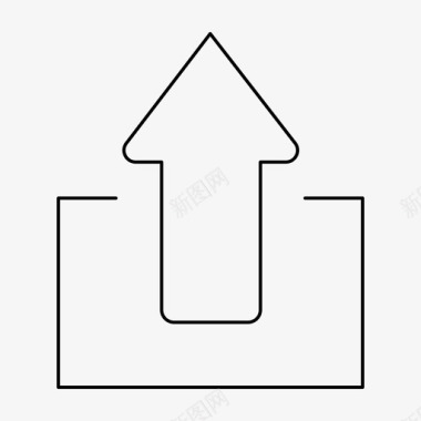 商务箭头设计元素图片箭头向上上载图标图标