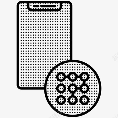 群雄智能锁智能手机安全锁锁定智能手机图标图标