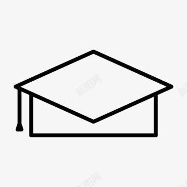 帽子毕业通过学生图标图标