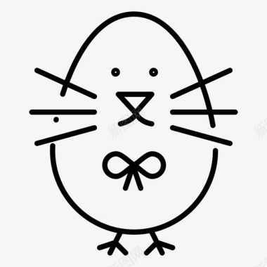 复活节彩蛋宝贝快乐图标图标