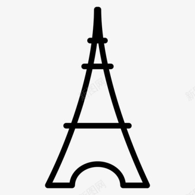 巴黎埃菲尔铁塔法国埃菲尔铁塔位置地标性图标图标