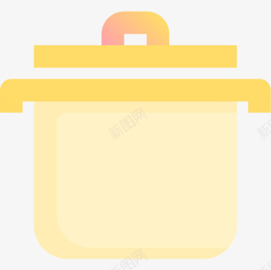 锅烹饪55黄色图标图标