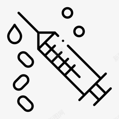 口腔治疗注射注射器治疗图标图标