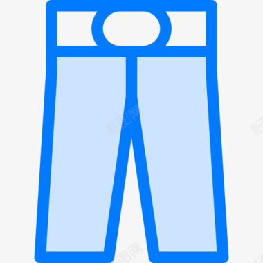 裤子滑雪板2蓝色图标图标