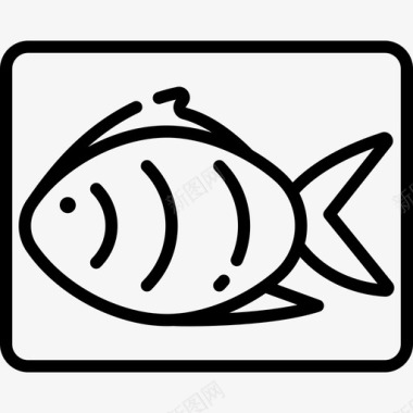鱼烹饪40直系图标图标