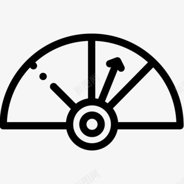 汽车速度表速度表速度表时间9线性图标图标