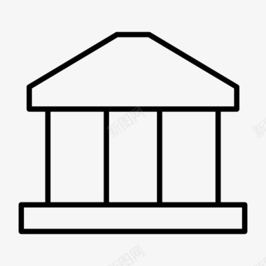 古建筑卫城博物馆图标图标