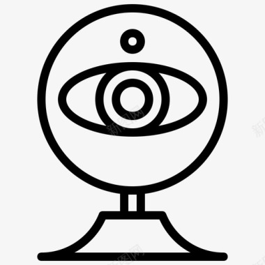 公共标识安全网络摄像头摄像头闭路电视图标图标