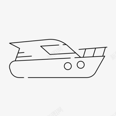 摩托艇海运轮船图标图标