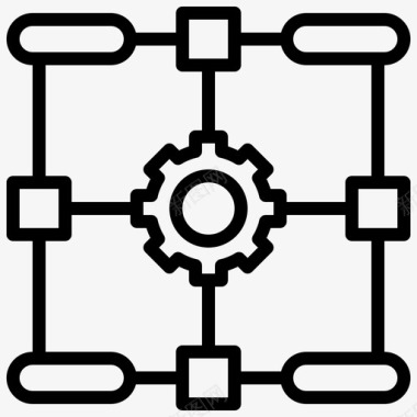 大脑矢量计划大脑通信图标图标