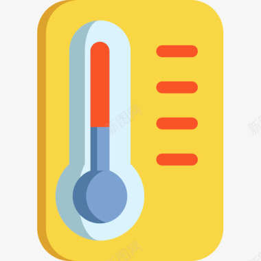 温度计温度计冬季43扁平图标图标