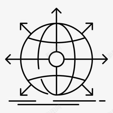 2月字体商务全球国际图标图标