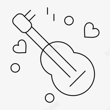 吉他爱音乐图标图标