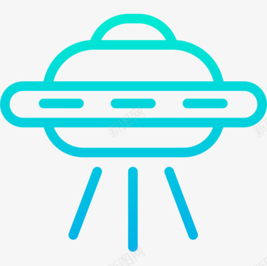 电商空间宇宙飞船空间100梯度图标图标