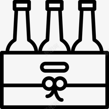 矢量礼物盒组合啤酒盒礼物17提纲图标图标