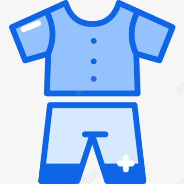 衣服宝宝75蓝色图标图标