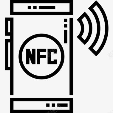 Nfc智能城市14线性图标图标