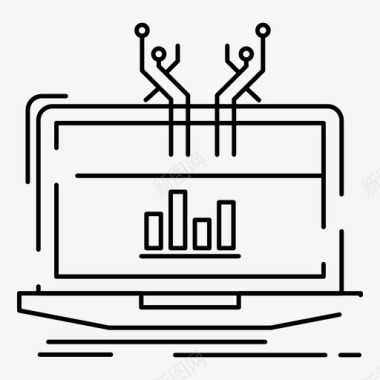 矢量平台分析管理在线图标图标