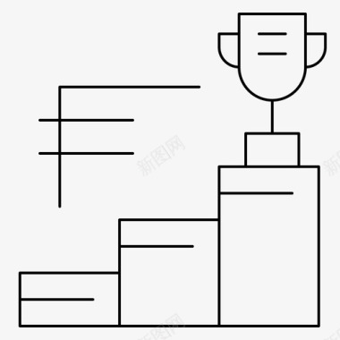 拿奖杯成就奖品奖杯图标图标