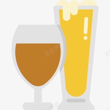 啤酒21号啤酒淡啤酒图标图标