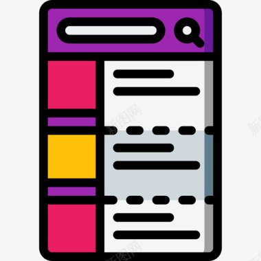 手机友加图标智能手机移动15线性颜色图标图标