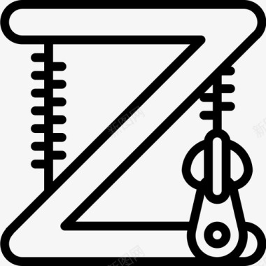 字母Z语音线性图标图标