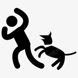 健康狗咬棒狗咬意外健康保险图标高清图片