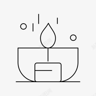 蜡烛深色浅色图标图标