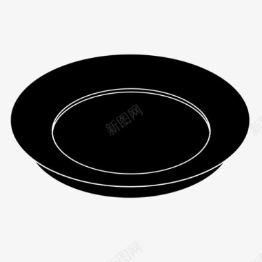 厨房用具采购产品碟黑色碟黑色炊具图标图标