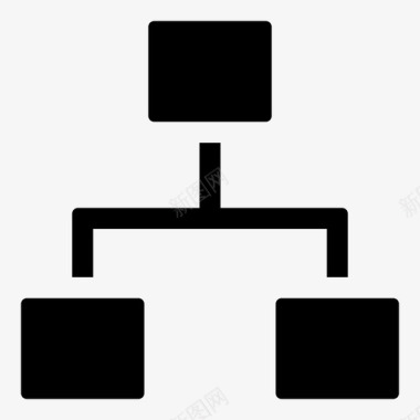 绿色信息图表组织图表流程图图标图标