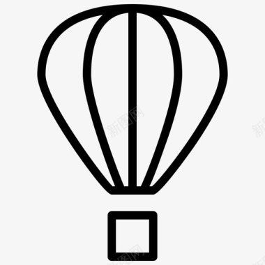 气球气球蒸汽运输图标图标