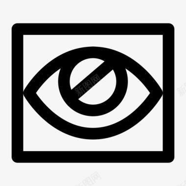 视网膜扫描仪眼睛密码图标图标