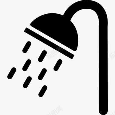 淋浴浴室卫生间图标图标