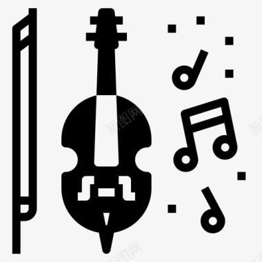 小提琴音乐图标图标