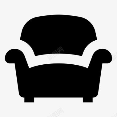 懒洋洋椅子沙发家具图标图标