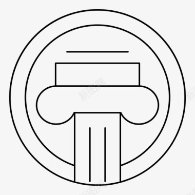 建筑装饰柱建筑装饰图标图标