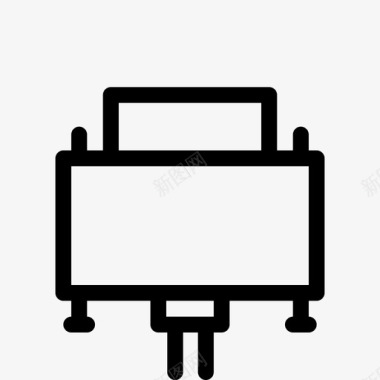 带插头vga电缆显示器图标图标