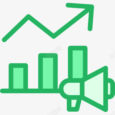 绿色信纸利润分析8线性绿色图标图标
