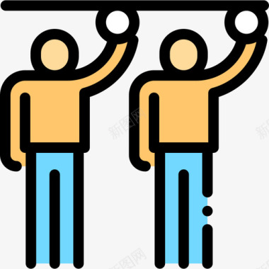 公共交通标识乘客公共交通7线性颜色图标图标