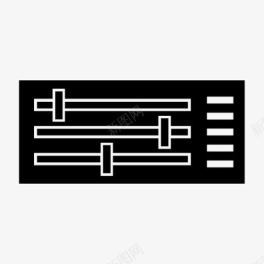 的声音均衡器音频多媒体图标图标