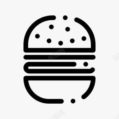 汉堡快餐网络界面2月系列v5图标图标