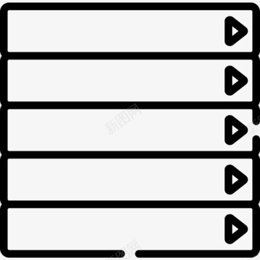 按钮用户体验线性图标图标